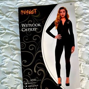 Wet look Catsuit Halloween Costume